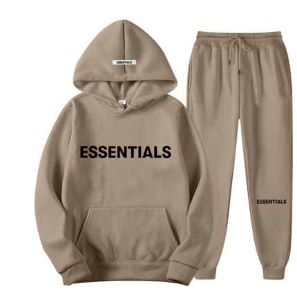 Essential Spring Camel Hooded Tracksuit